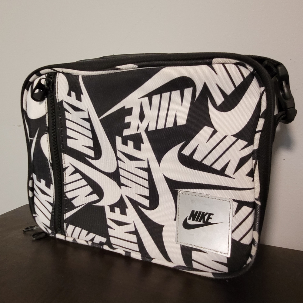 Nike Black and White Hard Shell Lunch Box